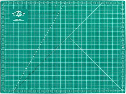 ALVIN GBM Self-Healing Cutting Mat 18 x 24 inch | Double-Sided Green/Black | by Alvin