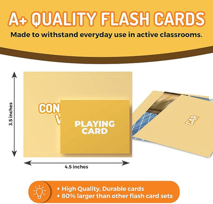 50 Noun Flash Cards, Fun Vocabulary Builder Educational Learning Photo Cards - Image 3