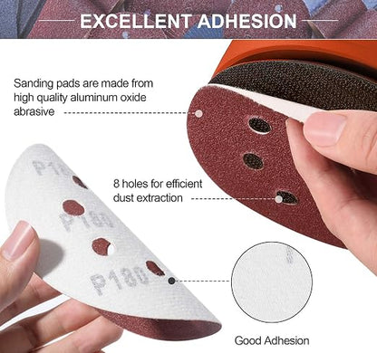 S SATC 150 PCS Sanding Disc 60 80 100 120 150 180 240 320 400 600 Grit Sanding - Image 3
