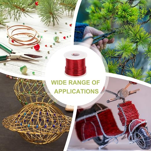 MECCANIXITY 12 Gauge Anodized Aluminum Craft Wire Bendable Bonsai Training Wire - Image 6