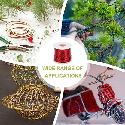 MECCANIXITY 12 Gauge Anodized Aluminum Craft Wire Bendable Bonsai Training Wire - Image 6