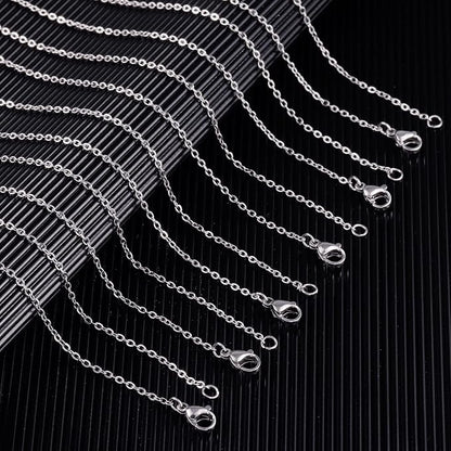 Wholesale 12 PCS Genuine Stainless Steel Fine Cable Chain Necklace Chains Bulk - Image 3