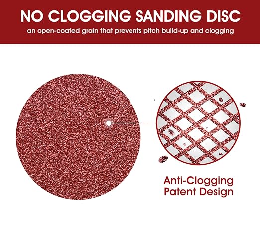 S SATC 5 Inch 8 Hole Hook and Loop Sanding Discs 60 Grit Random Orbit Sandpaper - Image 5