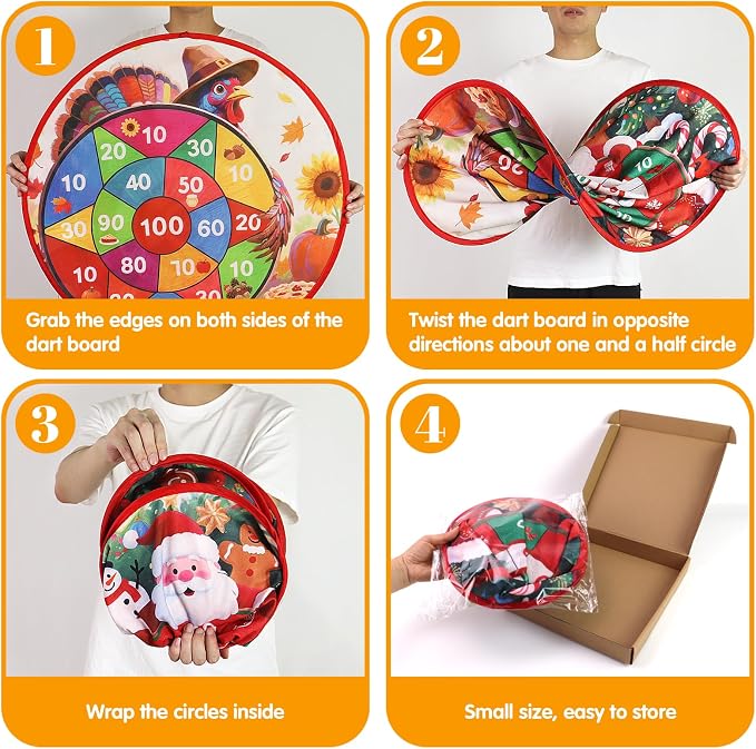 Thanksgiving Games: 29" Turkey Dart Board - Image 6