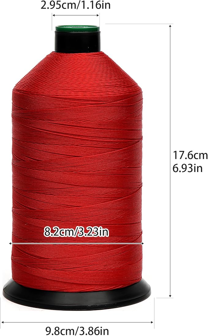 Extra Strong Bonded Nylon Thread #138 Tex135 – 16 OZ, Versatile Stitching - Image 2