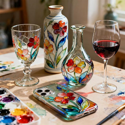 Magicdo Glass Paint Stained Transparent Glass Window Paint Set Great - Image 5
