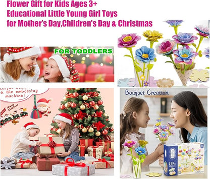 Toys for Girls 3 4 5 6 7 8 9 10 Years Old, Fabric Flower Bouquets for Girls - Image 4