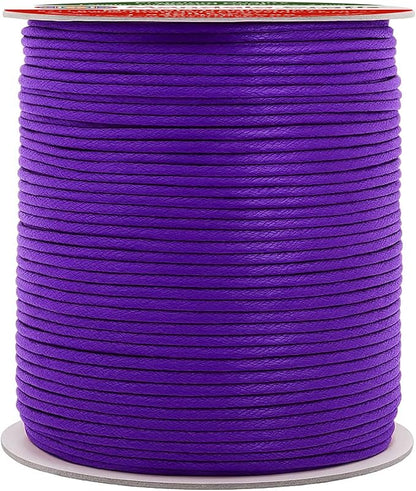 Mandala Crafts 2mm 109 Yards Purple Cotton Waxed Cord by MandalaCrafts