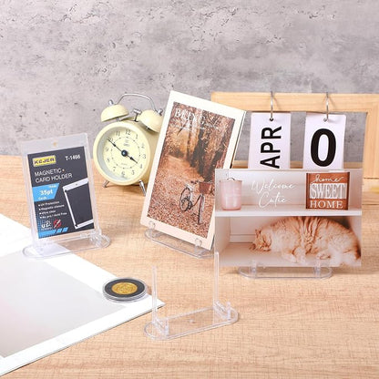 10 Pcs Card Display Stand, Acrylic Clear Card Trading Stand, Cards Display - Image 7