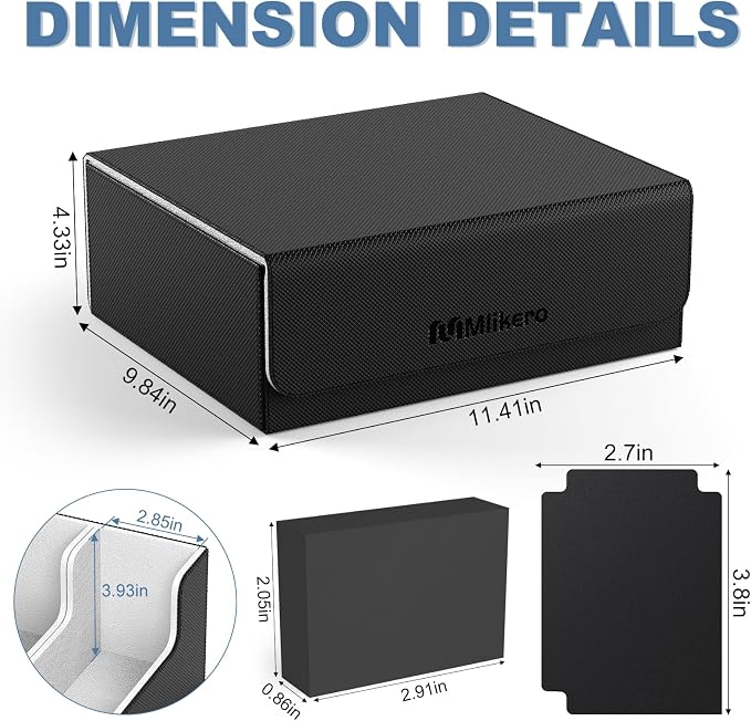 Mlikero Card Deck Case for Trading Cards 1800+, Trading Card Storage Box - Image 5