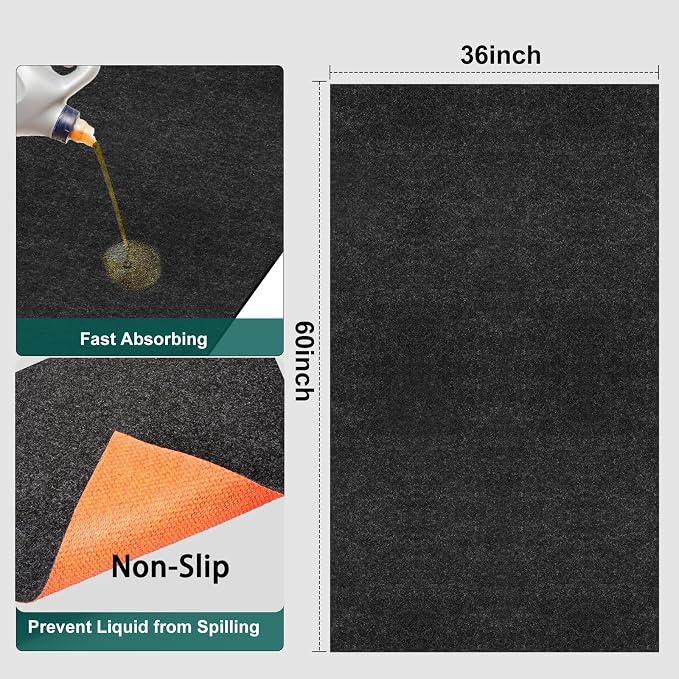 Heavy Duty 36" x 60" Oil Drip Mat - Image 3