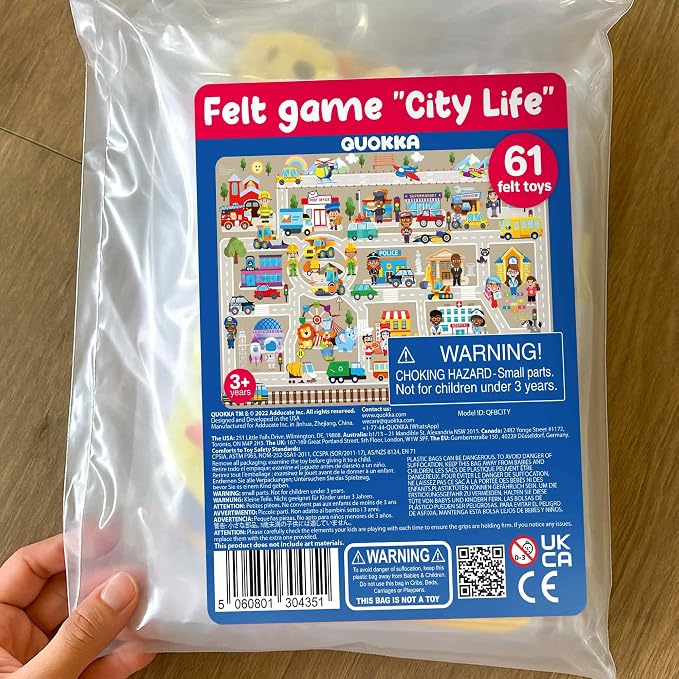 QUOKKA City Felt Board for Kids 3-5 Years Old - Image 8