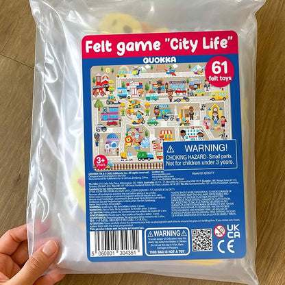 QUOKKA City Felt Board for Kids 3-5 Years Old - Image 8