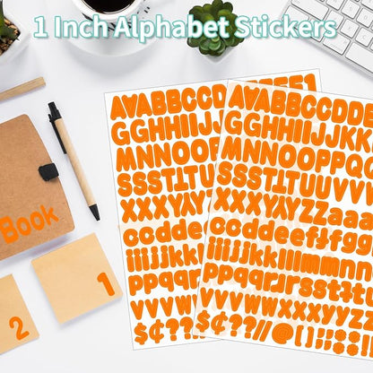 Alphabet Stickers, 12 Sheets Orange Letter Stickers - Image 4