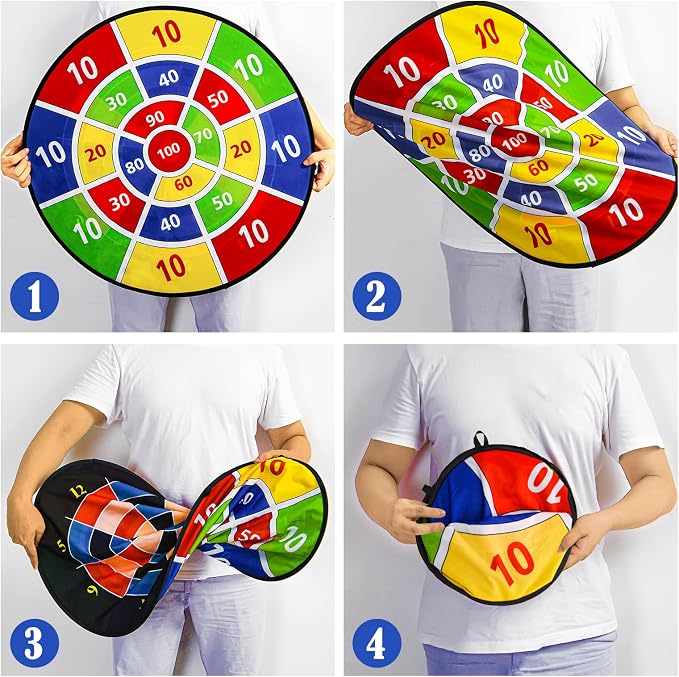 Dart Board Games for Kids Ages 3-12, Sticky Dart Board - Image 6