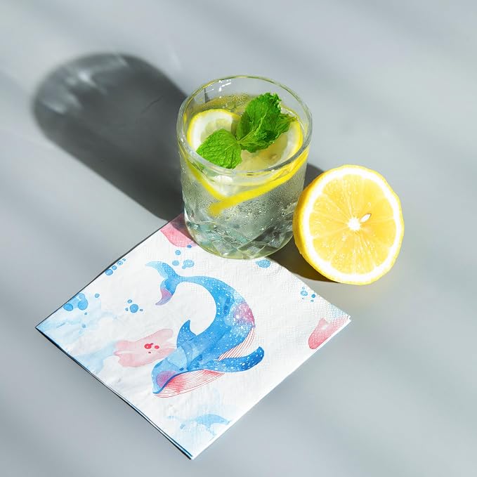 80 pcs Premium Designer Cocktail Beverage Napkins, 3-Ply 5 x 5-inches - Image 6