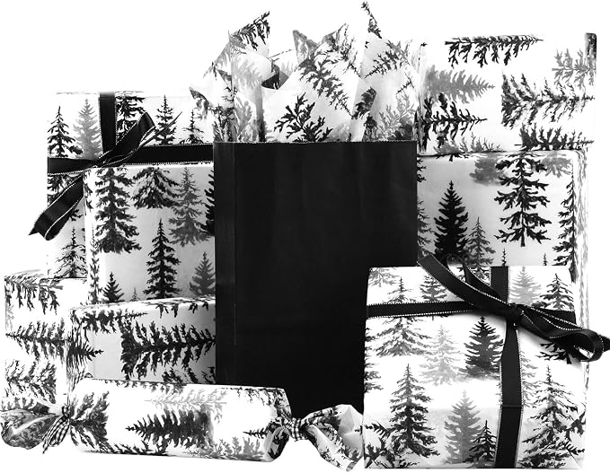 100 Sheets Christmas Tree Tissue Paper, 20x14in Forest Style Wrapping Tissue - Image 4