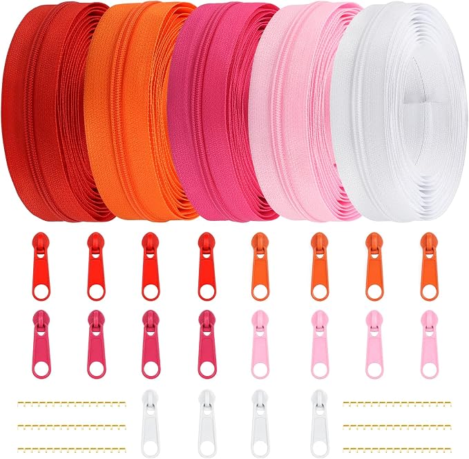 DOITEM Zipper Tape 3 mm Nylon Endless Zipper Set by DOITEM