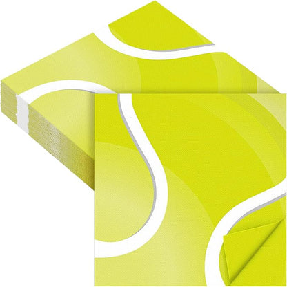 Aodaer 48 Pieces Tennis Paper Napkins Disposable Tennis Party Napkins Tennis by Aodaer