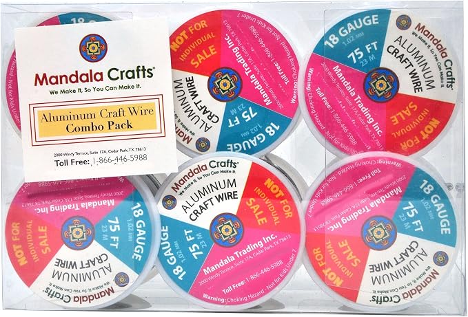 Mandala Crafts 18 Gauge Anodized Aluminum Craft Wire - Image 5