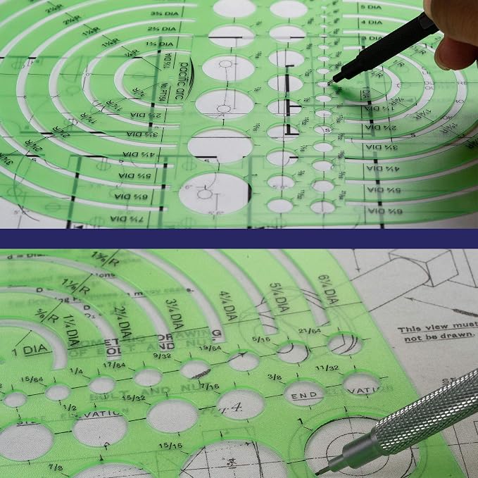 Pacific Arc Circles Radius Master Template Guide, from 1/2 Inch to 3 3/4 Inch - Image 5
