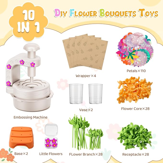 Fabric Flower Bouquets Toys, DIY Craft Kits - Image 2
