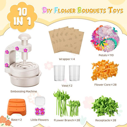 Fabric Flower Bouquets Toys, DIY Craft Kits - Image 2