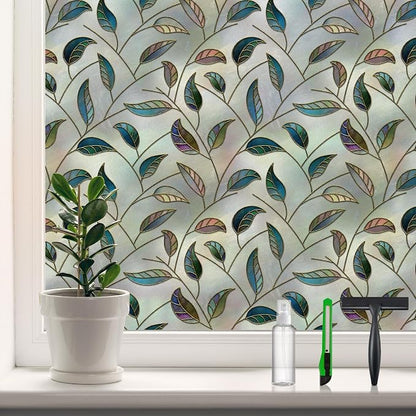 DKTIE Window Privacy Film Frosted Glass Static Cling UV Sun Blocking Heat by Dktie