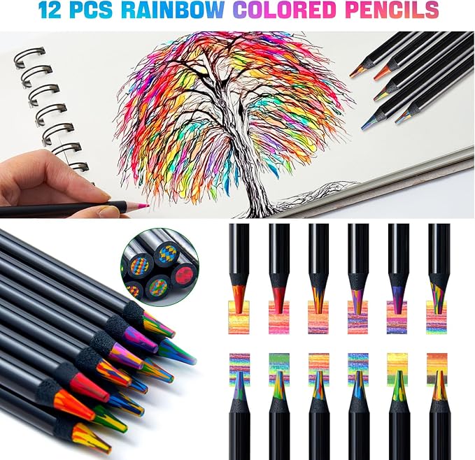 PRINA 81 Drawing Set Sketching Kit, Pro Sketch Pencils Art Supplies - Image 5