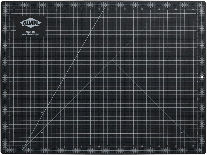 ALVIN GBM Self-Healing Cutting Mat 18 x 24 inch | Double-Sided Green/Black | - Image 2