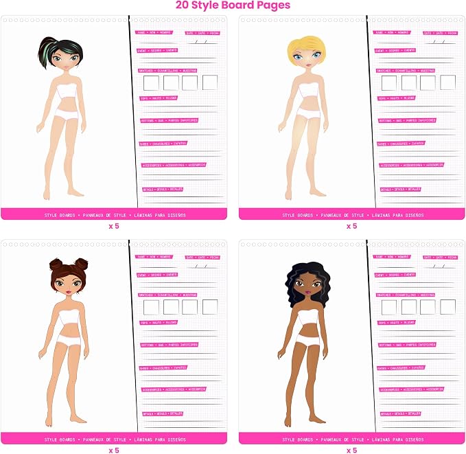 Fashion Angels Sticker Stylist 12544, Fashion Design Sticker by Number Activity - Image 4