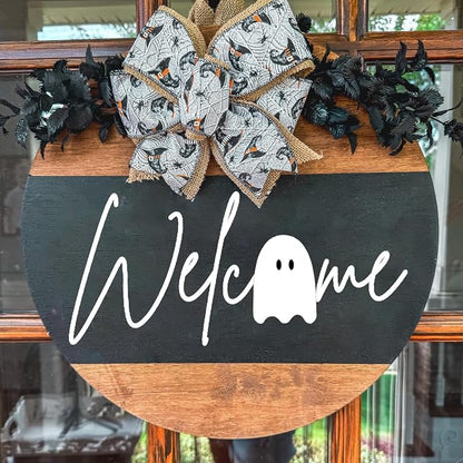 Halloween Stencils for Door Mats Welcome Ghost Stencil Reusable Stay Spooky - Image 8