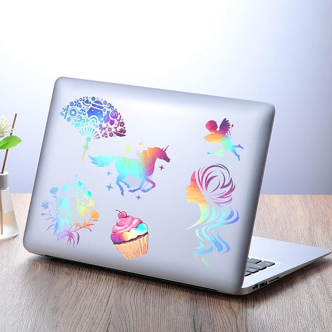 Outus 24 Sheets Holographic Sticker Paper Holographic Laminate Sheets - Image 7
