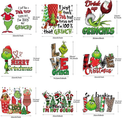 Christmas Iron on Decals Transfer, Funny Christmas Heat Transfer Stickers Iron - Image 2