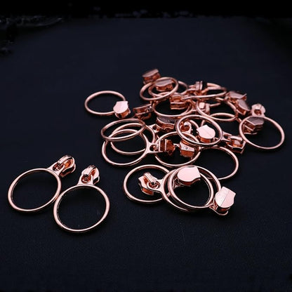 Leekayer #5 Rose Gold Metallic Teeth Nylon Coil Zippers by The Yard Bulk 10 - Image 6