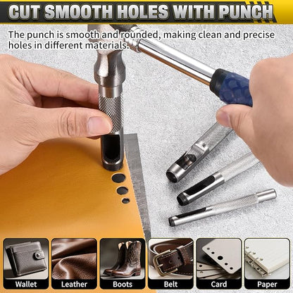 WorkBless 36PCS Metal Stamping Kit, 25/64" Steel Number and Letter Punch Set - Image 6