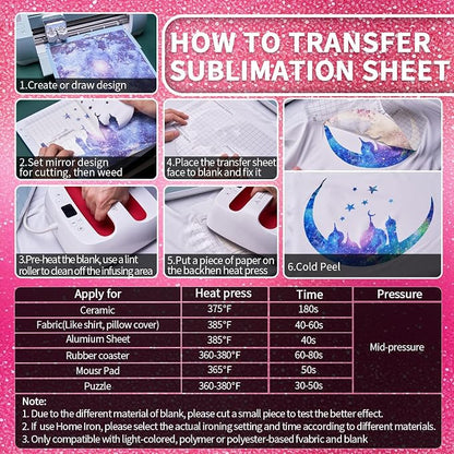 Glitter Sublimation Transfer Sheets - Image 7