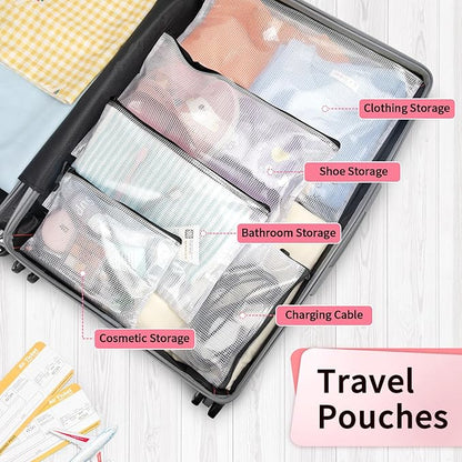 Umriox Zipper Pouch, 16.9x12.4 in, Extra Large Mesh Bags, Waterproof Zipper - Image 7