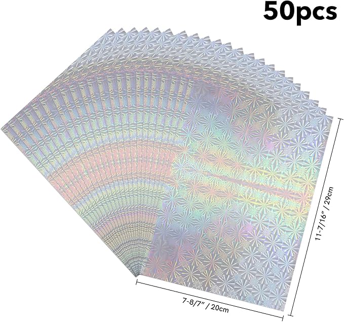 Briartw 20x29cm Hot Foil Paper 50 Sheets Pack Toner Reactive Foil Hot Stamping - Image 7
