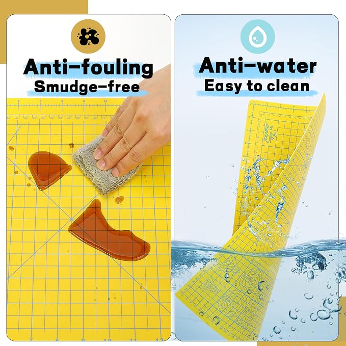 Premium Self Healing Cutting Mat 18'' x 12'', A3 Non-slip Sewing Mat - Image 6