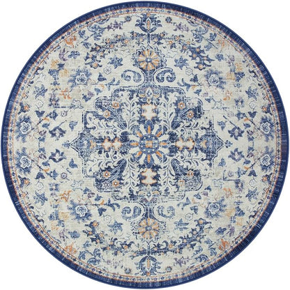 Lahome Round Rug 5'3"Ft, Large Washable Dining Room Round Area Rug Soft Kitchen - Image 9