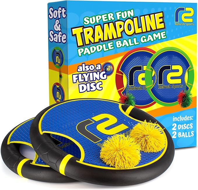 Fun Bouncy Paddle & Stringy Ball Toss & Catch Game by RefreshSports