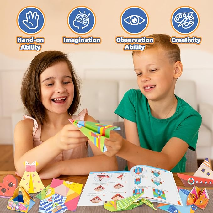 Origami Paper Kit for Kids Ages 5-8 8-12, 152 Sheets Origami Paper - Image 5