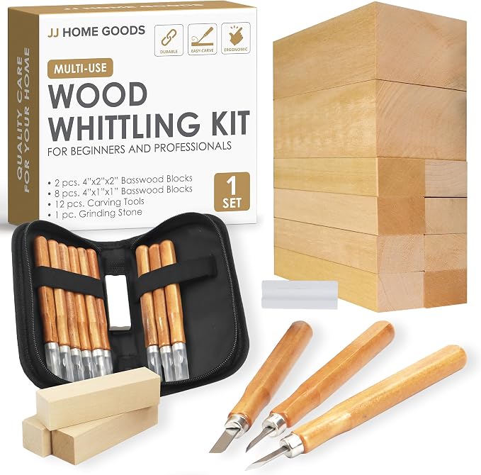 JJ CARE Wood Carving Kit by JJCARE