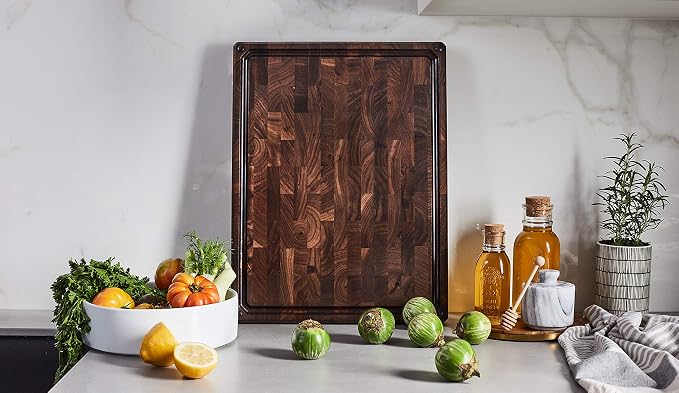 Sonder Los Angeles Alfred Cutting Board Made in USA | Black Walnut End Grain - Image 7
