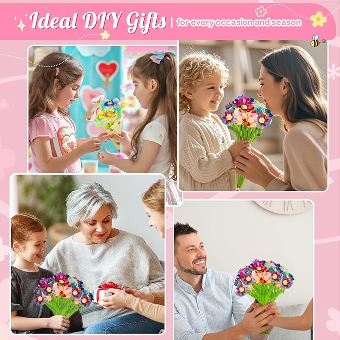 Glotrove Fabric Flower Bouquets Toys, Arts and Crafts - Image 5