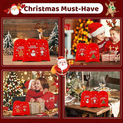 Tapleap Velvet Coth Christmas Bags - Image 5