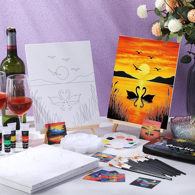 Cholemy 36 Pcs Paint and Sip Kit - Image 2