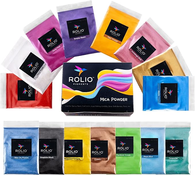 Rolio Mica Powder, 15 Bags by RolioPigments