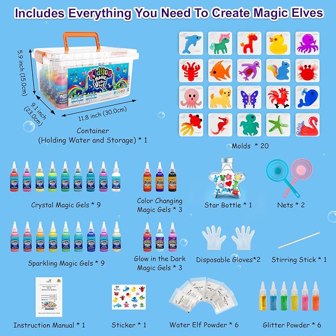 Kiditos Magic Water Elf Toy Kit–Squishies - Image 4